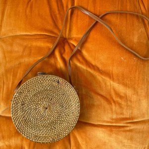 Round Wicker Purse
